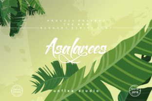 Asalarees Font: Modern Script for Powerful Brand Typography