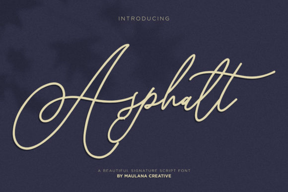 Asphalt Font: A Handcrafted Script for Beautiful, Commercial Designs