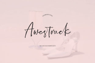 Awestruck: A Stylish Script Font for Editorial Design