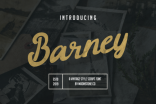 Barney Font: A Vintage Script for Beautiful, Commercial Craft Projects