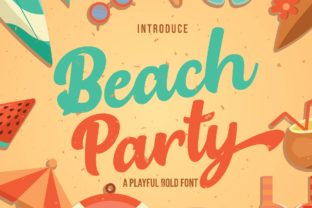Beach Party Font: Elevate Your Brand with Playful Script Typography