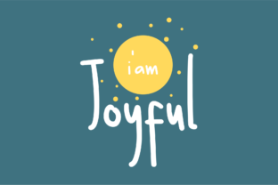 I Am Joyful: A Handwritten Font for Heartfelt Typography