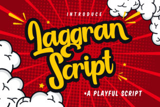 Laggran: A Playful Script Font for Editorial Design