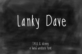 Lanky Dave Font: A Casual Script with Digital Charm