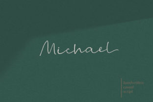 Michael: A Modern Script Font for Digital Design