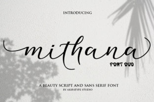 Mithana Duo: A Romantic Font Pair for Branding Projects