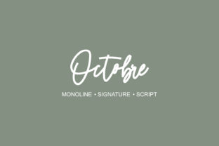 Octobre Font: Modern Script for Strong Brand Typography