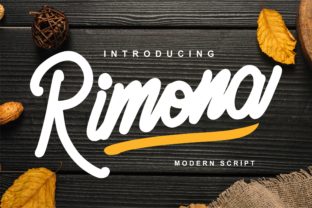 Rimona: A Script Font with Subtle Sophistication