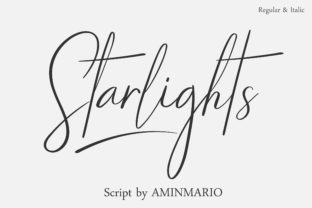 Starlights: A Script Font with Effortless Editorial Elegance