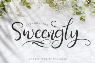Sweengly: A Playful Script Font for Sweet Craft Projects