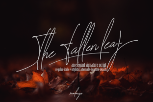 The Fallen Leaf Font: A Delicate Script for Digital Design
