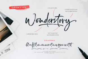 Wonderstory Font: A Script Typeface for Memorable Branding